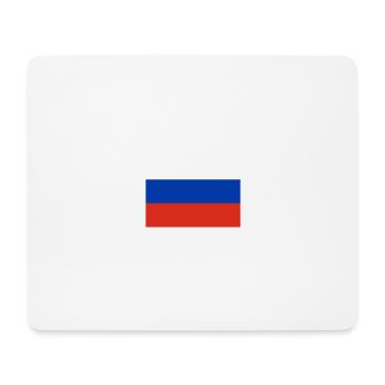 Russian flag - Mouse Pad (horizontal) - white - Front