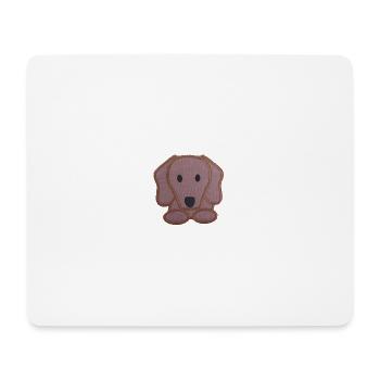 Dackel - Mousepad (Querformat) - Weiß - Vorne