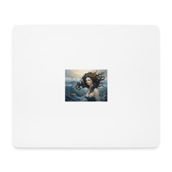sirène - Tapis de souris (format paysage) - blanc - Devant
