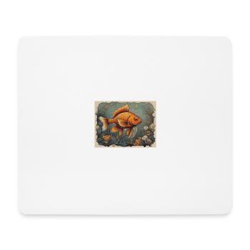 Goldfisch - Mousepad (Querformat) - Weiß - Vorne