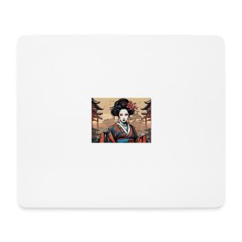 Japanese woman - Mouse Pad (horizontal) - white - Front
