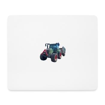 Traktor - Mousepad (Querformat) - Weiß - Vorne
