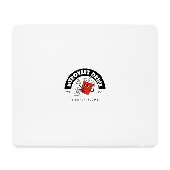 Introverti - Tapis de souris (format paysage) - blanc - Devant