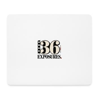 36 Exposures Analog Fotografie Shirt - Mousepad (Querformat) - Weiß - Vorne