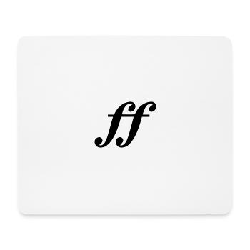 fortissimo - Tapis de souris (format paysage) - blanc - Devant