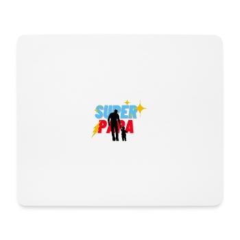 Super Papa - Mousepad (Querformat) - Weiß - Vorne