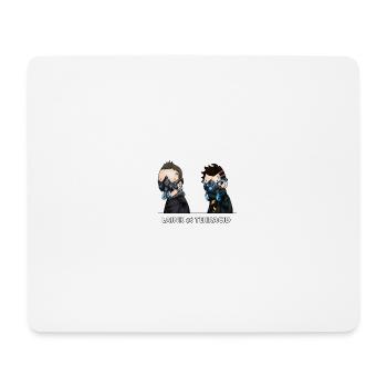 Laink und Terracid: das Duo des Schocks - Mousepad (Querformat) - Weiß - Vorne