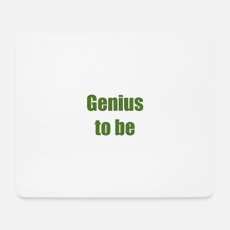 genius to be - Mouse Pad (horizontal) - white