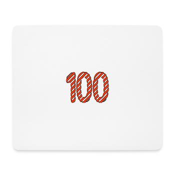 100. 100 JAHRE. 100-JÄHRIGES JUBILÄUM. 100. GEBURTSTAG - Mousepad (Querformat) - Weiß - Vorne