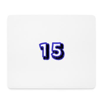 15. 15 ANS. 15e ANNIVERSAIRE. ANNIVERSAIRE 15 ANS. - Tapis de souris (format paysage) - blanc - Devant