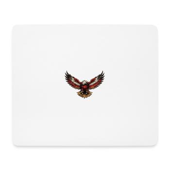 Aigle rouge dans la conception de vols en tempête - Tapis de souris (format paysage) - blanc - Devant