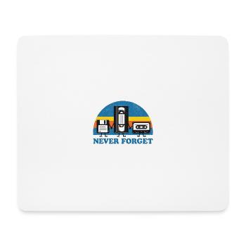 N’oubliez jamais le t-shirt cassette VHS rétro Vintage Disk - Tapis de souris (format paysage) - blanc - Devant
