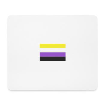 LGBT Non-binary - Mouse Pad (horizontal) - white - Front