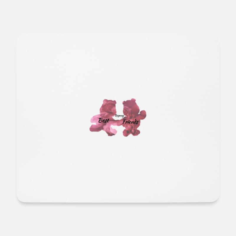 Besten Freunde - Mousepad (Querformat) - Weiß