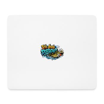 Ich dreh Dorsch Graffiti Fisch - Mousepad (Querformat) - Weiß - Vorne