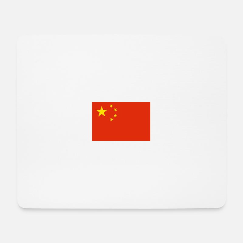 Flagge der Volksrepublik China 🇨🇳 - Mousepad (Querformat) - Weiß