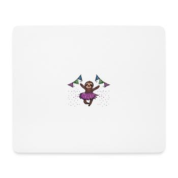 Faultier Ivy - Mousepad (Querformat) - Weiß - Vorne