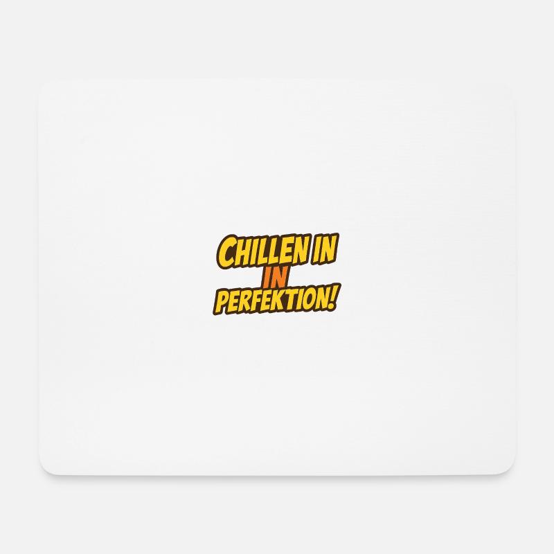 Lässige Retro-Comic Schriftart Design - Mousepad (Querformat) - Weiß