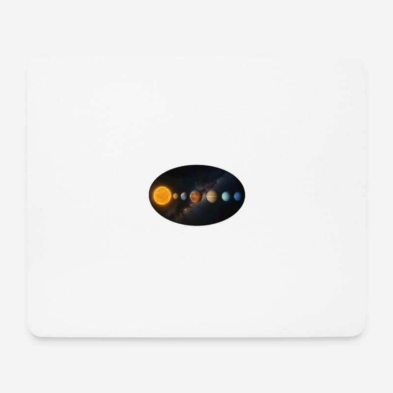 Sun - Solar System - Planets - Mouse Pad (horizontal) - white