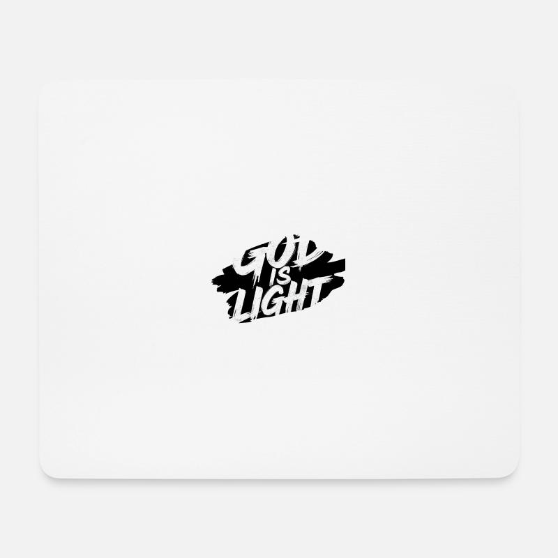 Gott ist Licht - Mousepad (Querformat) - Weiß