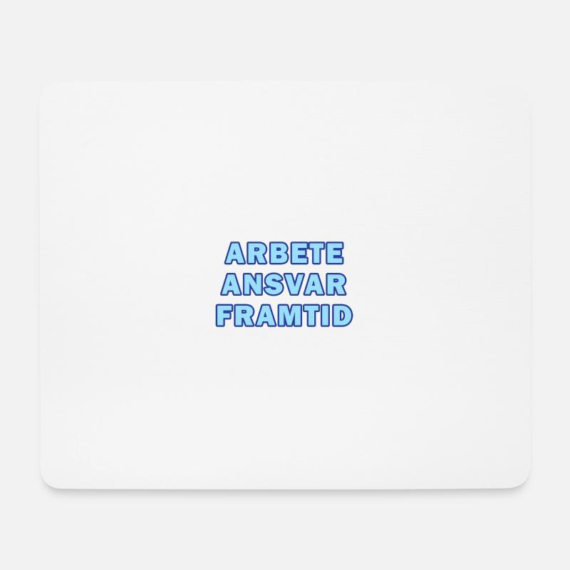 Travail, Responsabilité, Avenir - Tapis de souris (format paysage) - blanc