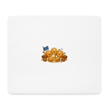 Walnuss Gebäck - Mousepad (Querformat) - Weiß - Vorne