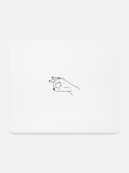 reingeschaut - Mousepad (Querformat) - Weiß
