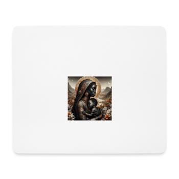 BLACK MADONNE - Tapis de souris (format paysage) - blanc - Devant