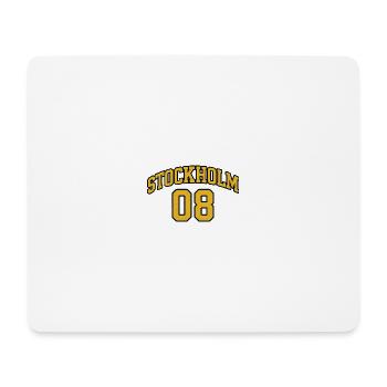 Stockholm 08 Gold Retro - Mousepad (Querformat) - Weiß - Vorne