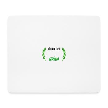 Koeln_bleibt_gruen_-_wreath_ - Mouse Pad (horizontal) - white - Front