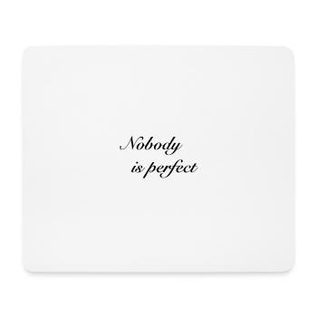 Dis que personne n'est parfait - Tapis de souris (format paysage) - blanc - Devant