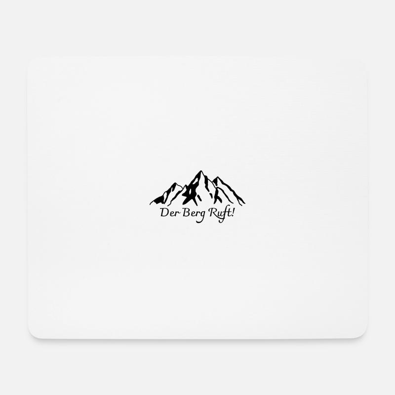 Der Berg Ruft! - Mousepad (Querformat) - Weiß