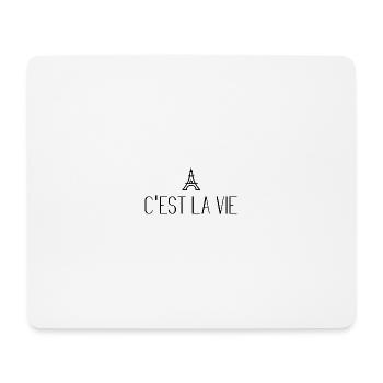C'est la vie - Mousepad (Querformat) - Weiß - Vorne