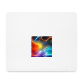 A kaleidoscope of vibrant colors swirling - Mousepad (Querformat) - Weiß - Vorne