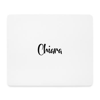 First name - Chiara - Mouse Pad (horizontal) - white - Front