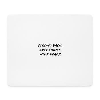 Stark Wild Freiheit Abenteuer Geschenk Herz Tshirt - Mousepad (Querformat) - Weiß - Vorne