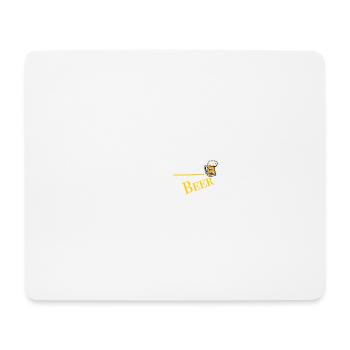 King of the Beer - Mousepad (Querformat) - Weiß - Vorne