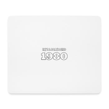 Established 1980 - Mousepad (Querformat) - Weiß - Vorne