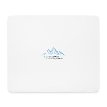 Mountain silence love of noise - Mouse Pad (horizontal) - white - Front