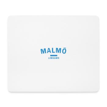 Conception de la silhouette de la ville de Malmö - Tapis de souris (format paysage) - blanc - Devant
