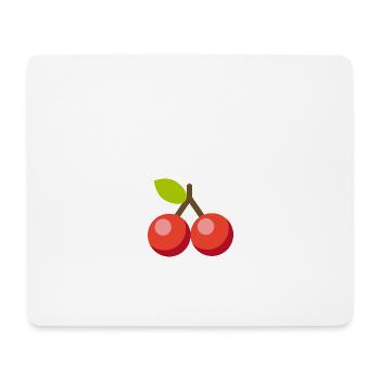 Cherry cherries - Mouse Pad (horizontal) - white - Front