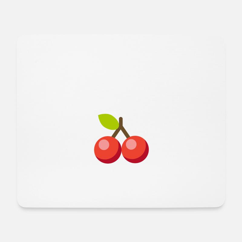 Kirsche Kirschen - Mousepad (Querformat) - Weiß