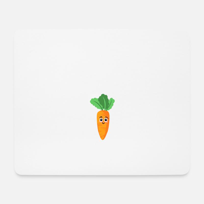 Karotte - Mousepad (Querformat) - Weiß