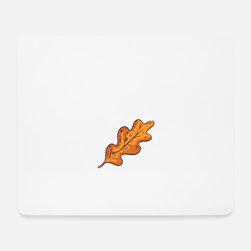 Herbstblatt Herbst Blatt - Mousepad (Querformat) - Weiß