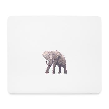 elephant - Mouse Pad (horizontal) - white - Front