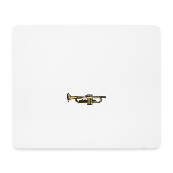 Trumpet - Mouse Pad (horizontal) - white - Front