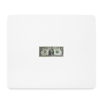 Dollar - Mousepad (Querformat) - Weiß - Vorne