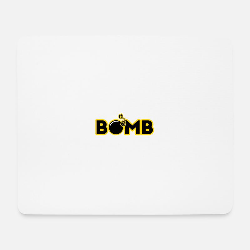 bomb - Mouse Pad (horizontal) - white