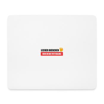 Lecker Bierchen Futterluke - Mousepad (Querformat) - Weiß - Vorne