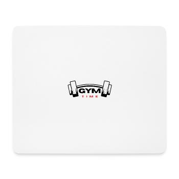 Gym Time text design - Mouse Pad (horizontal) - white - Front